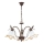 BRAGA Chain-Hung Chandelier 3x E27/15W/230V, Bronze