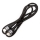 Braided USB cable USB-C / USB-C connector 60W 1m black