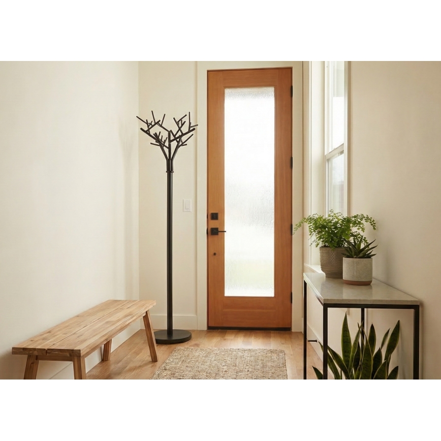 BRANCHE Freestanding Coat Rack 180 x 40 cm, Black