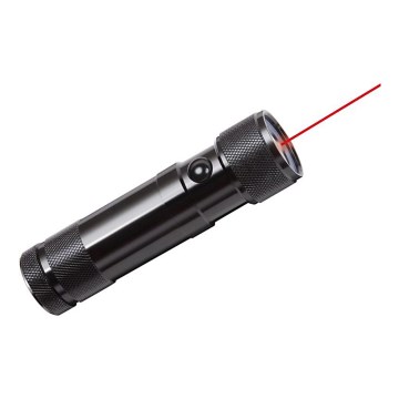 Brennenstuhl - LED Flashlight with a laser pointer LED/3xAAA
