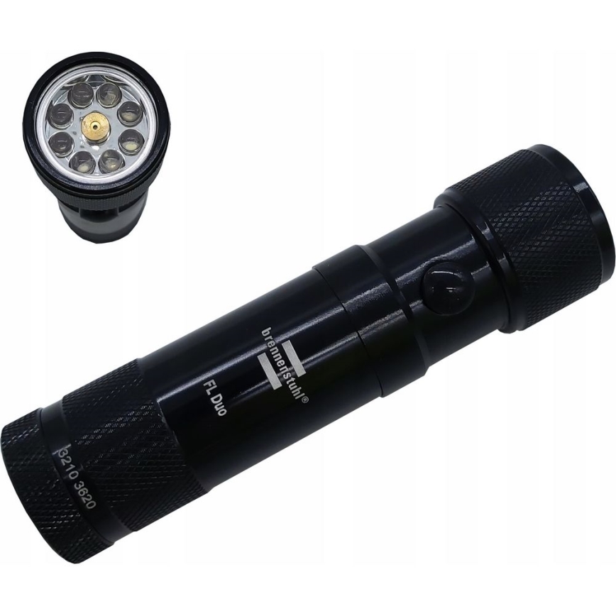 Brennenstuhl - LED Flashlight with a laser pointer LED/3xAAA