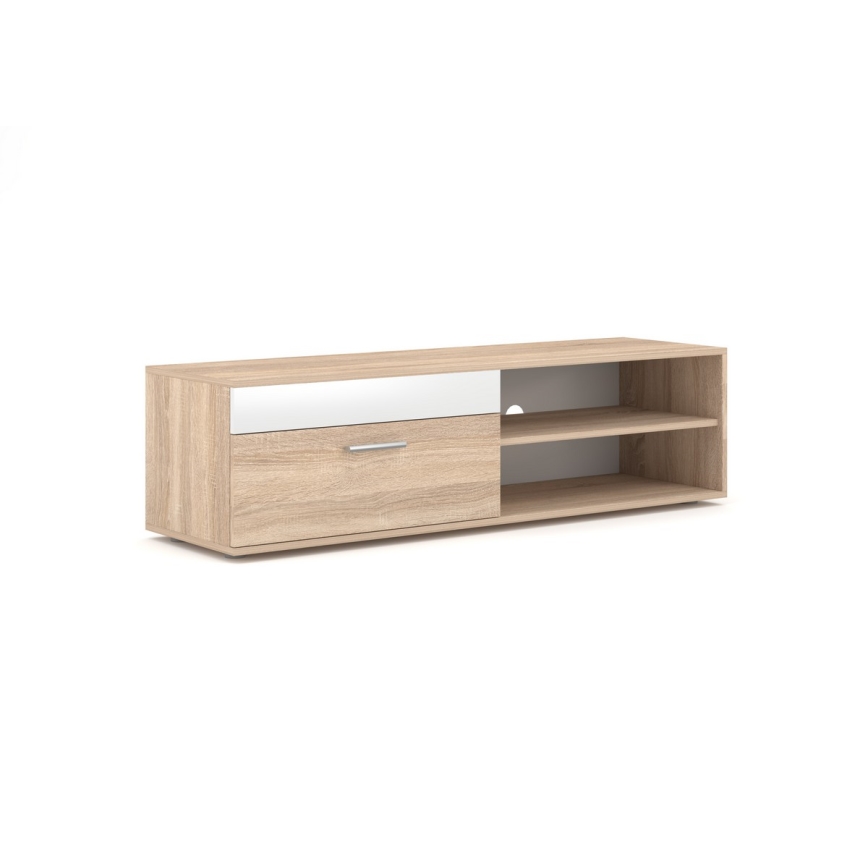 BRICK living room wall unit, Sonoma oak/white