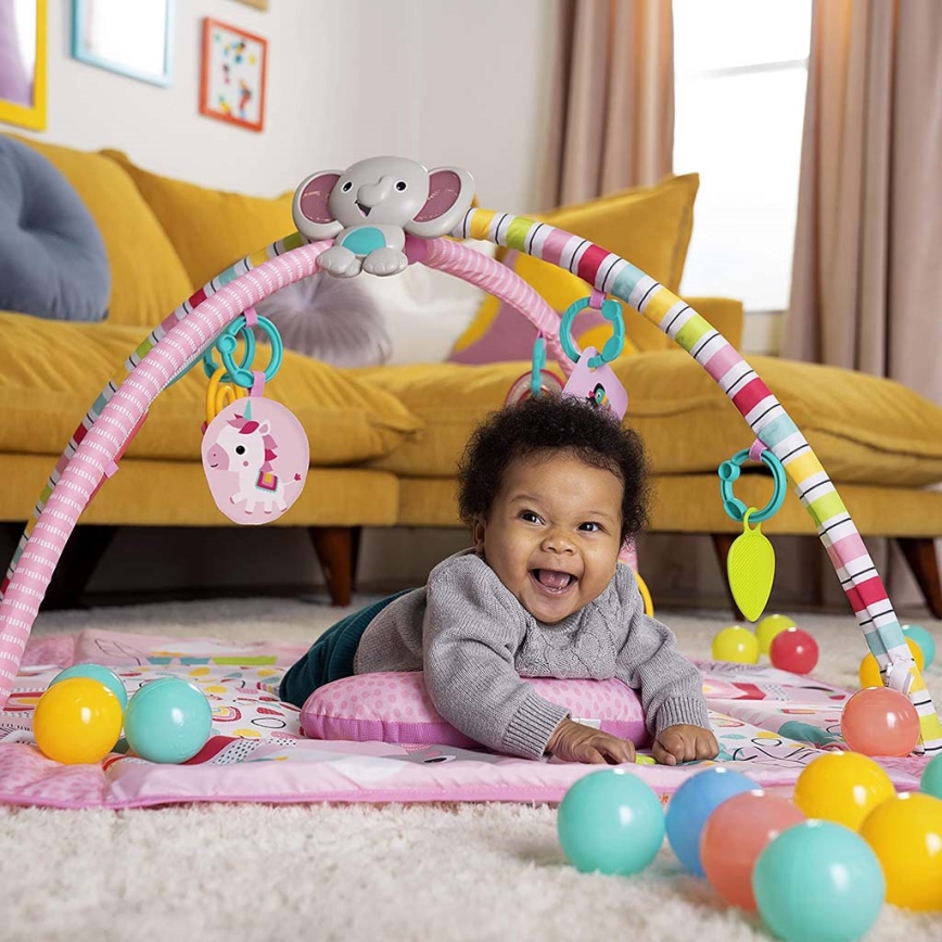 Bright Starts - Baby blanket for playing 5in1 YOUR WAY BALL PLAY pink