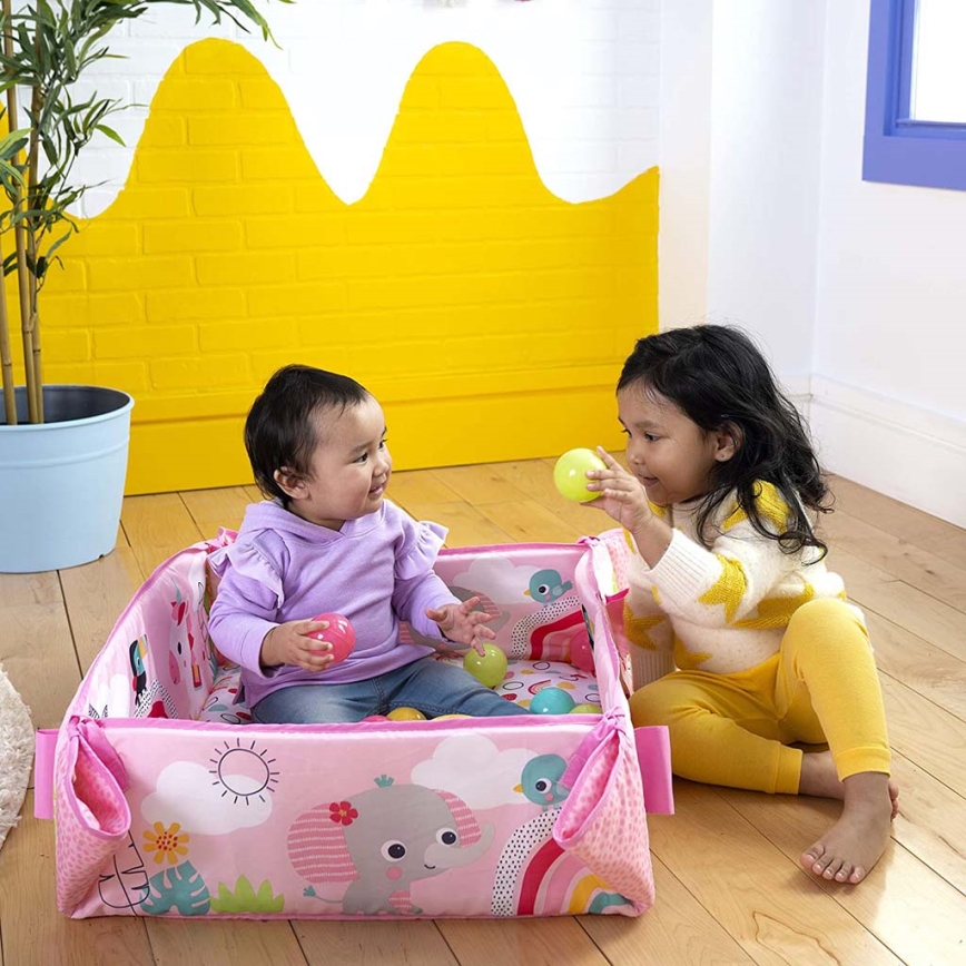 Bright Starts - Baby blanket for playing 5in1 YOUR WAY BALL PLAY pink