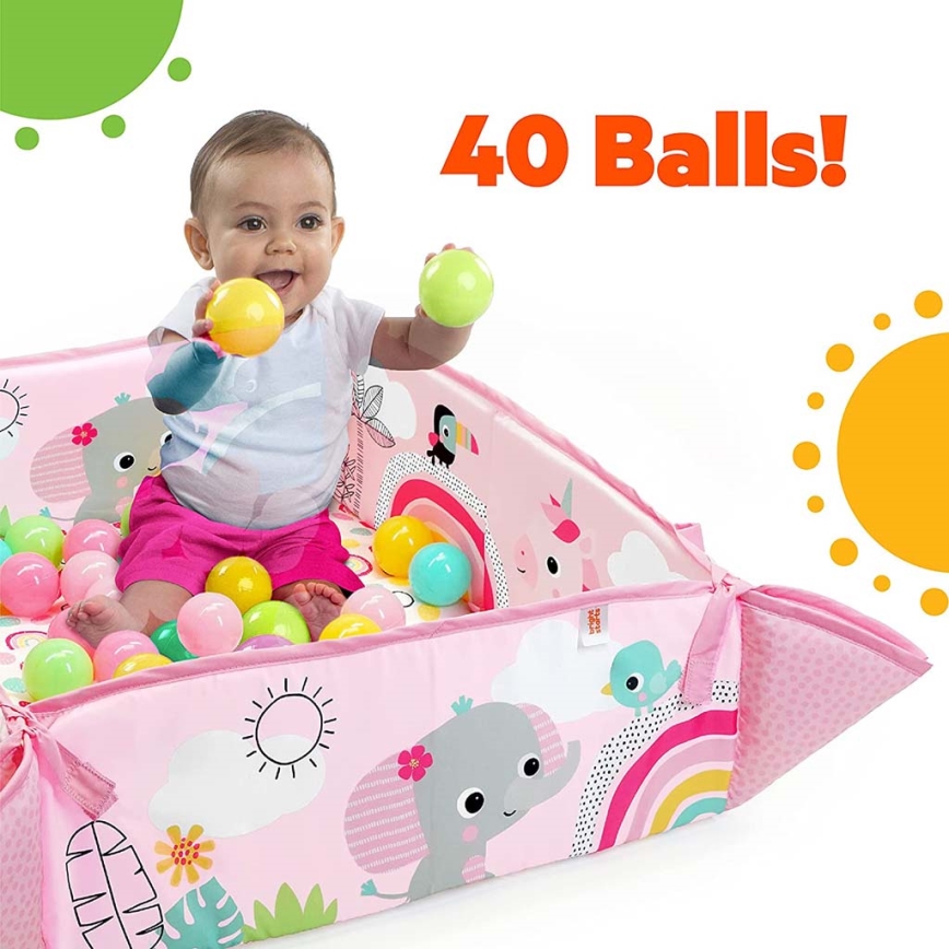 Bright Starts - Baby blanket for playing 5in1 YOUR WAY BALL PLAY pink