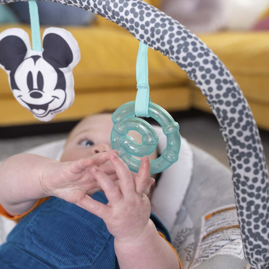 Bright Starts - Baby vibrating lounger with a melody MICKEY MOUSE