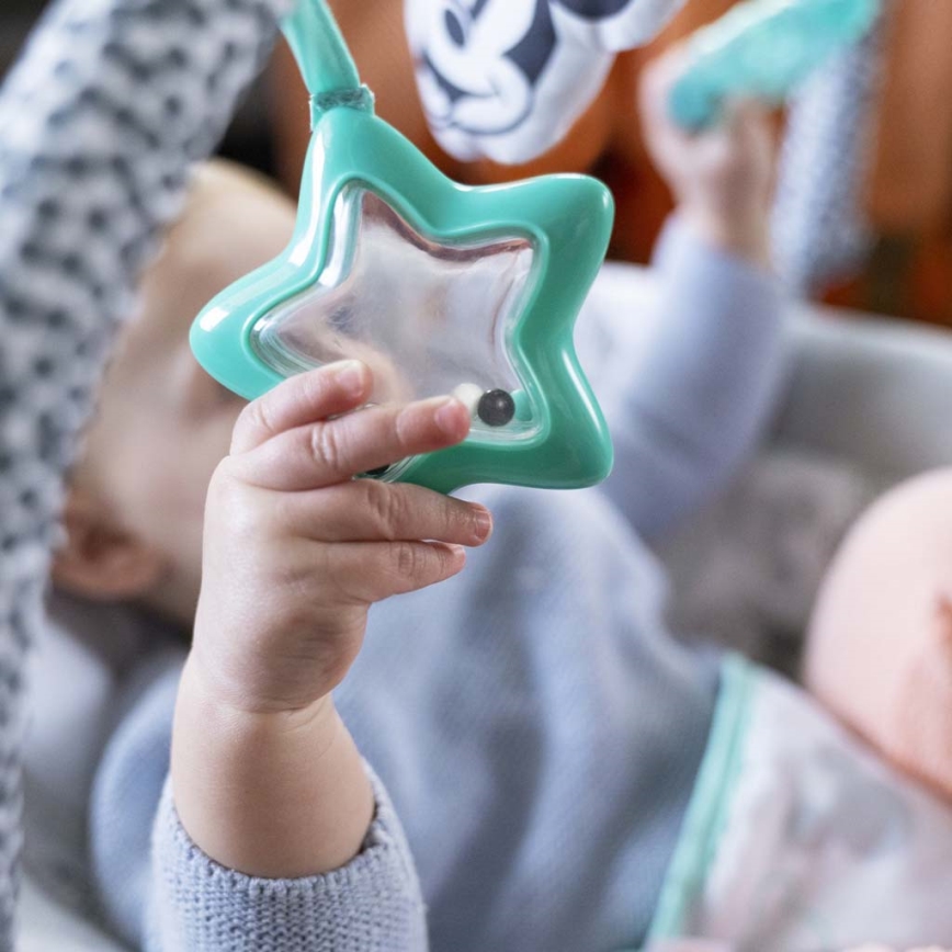 Bright Starts - Baby vibrating lounger with a melody MICKEY MOUSE