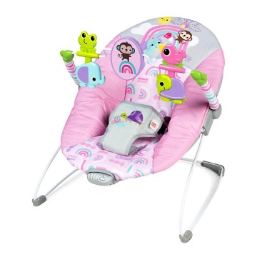 Bright Starts - Baby vibrating rocker PINK PARADISE