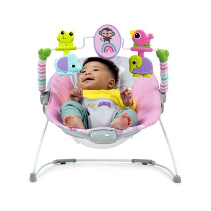 Bright Starts - Baby vibrating rocker PINK PARADISE