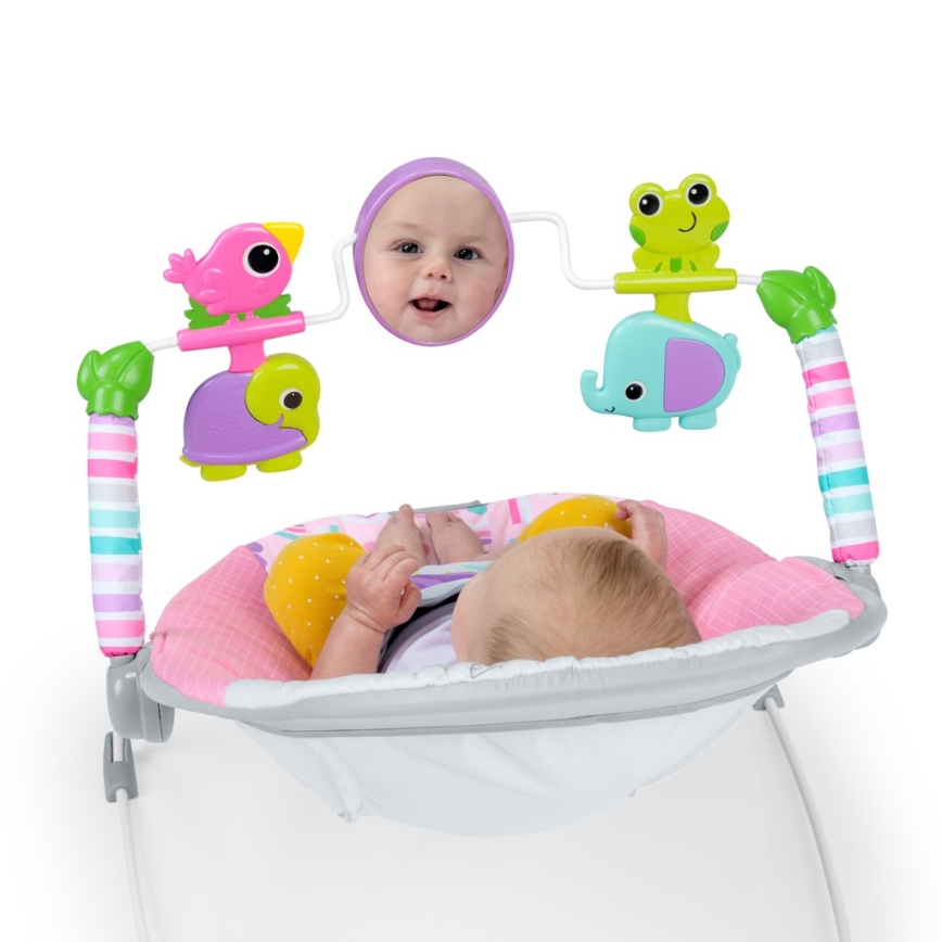 Bright Starts - Baby vibrating rocker PINK PARADISE