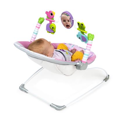 Bright Starts - Baby vibrating rocker PINK PARADISE