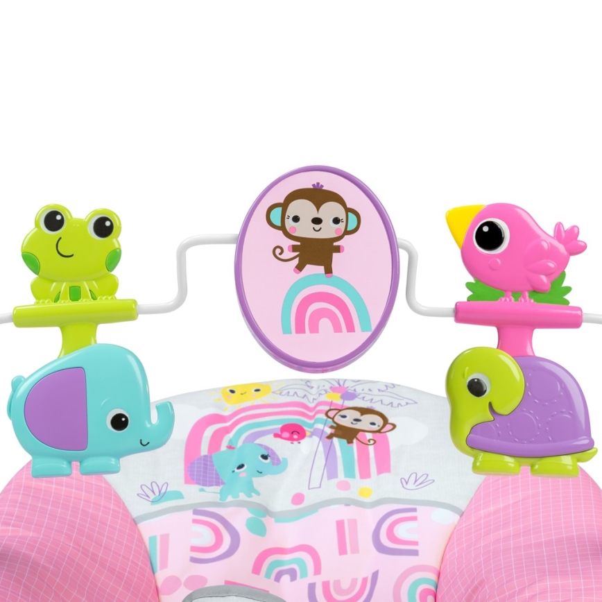 Bright Starts - Baby vibrating rocker PINK PARADISE