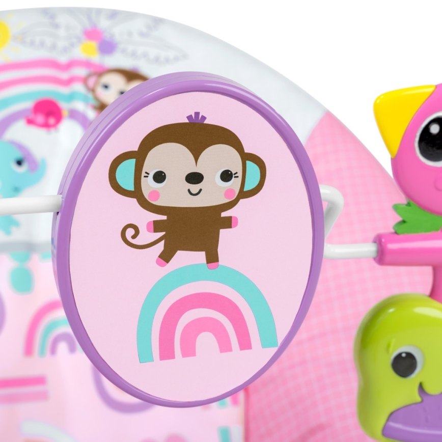 Bright Starts - Baby vibrating rocker PINK PARADISE