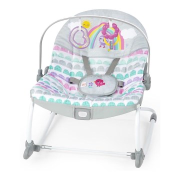Bright Starts - Baby vibrating rocker ROSY RAINBOW