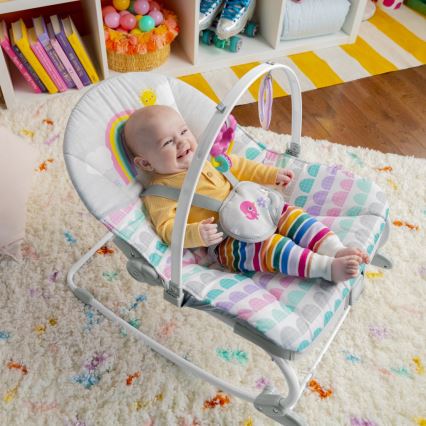 Bright Starts - Baby vibrating rocker ROSY RAINBOW