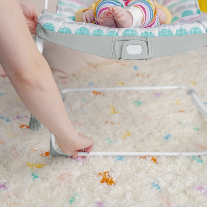 Bright Starts - Baby vibrating rocker ROSY RAINBOW