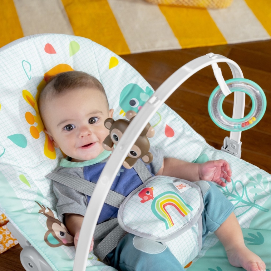Bright Starts - Baby vibrating rocker WILD VIBES