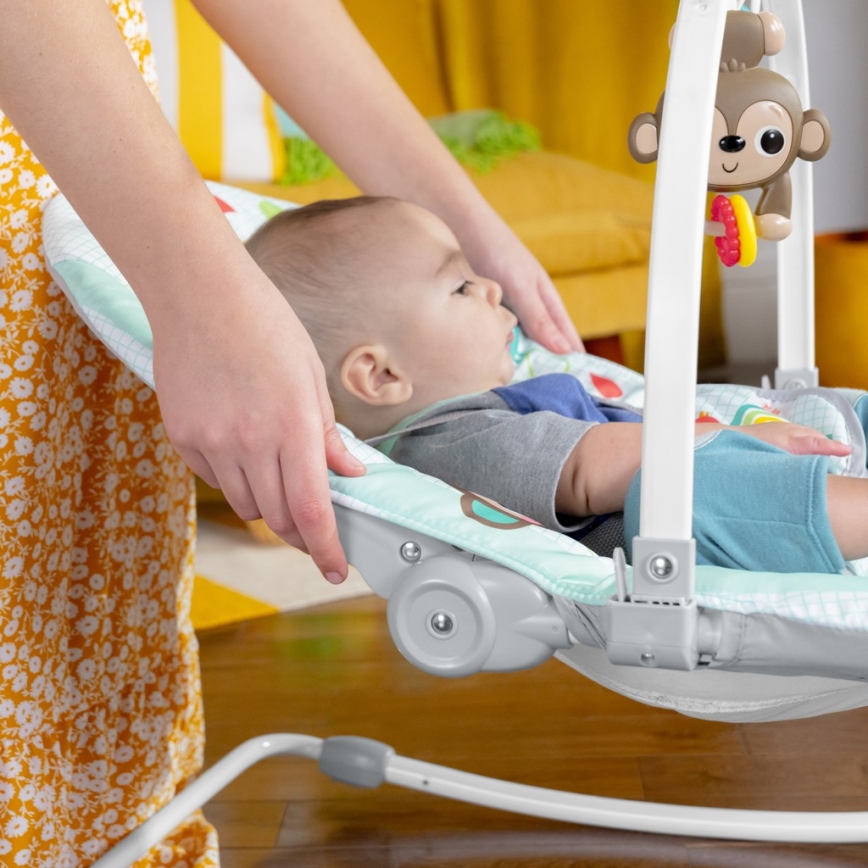 Bright Starts - Baby vibrating rocker WILD VIBES