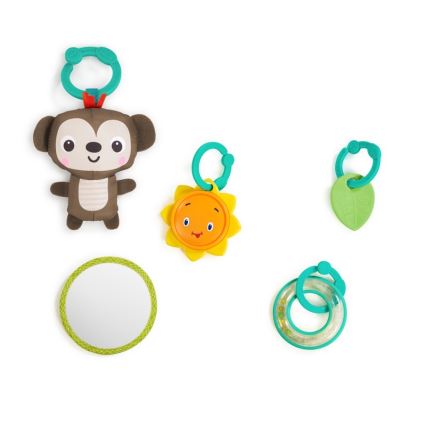 Bright Starts - Children's blanket for playing SAFARI turquoise