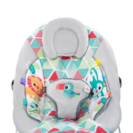 Bright Starts - Children's vibrating lounger with a melody TOUCAN TANGO