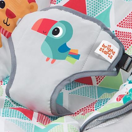 Bright Starts - Children's vibrating lounger with a melody TOUCAN TANGO