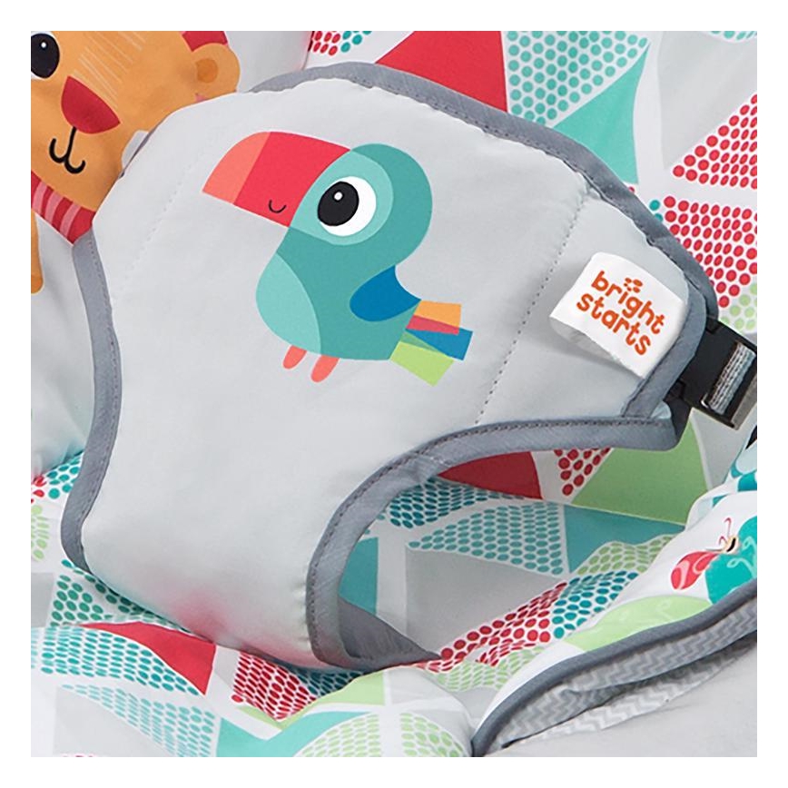 Bright Starts - Children's vibrating lounger with a melody TOUCAN TANGO
