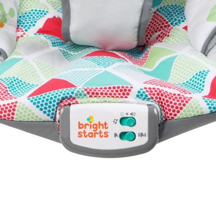 Bright Starts - Children's vibrating lounger with a melody TOUCAN TANGO