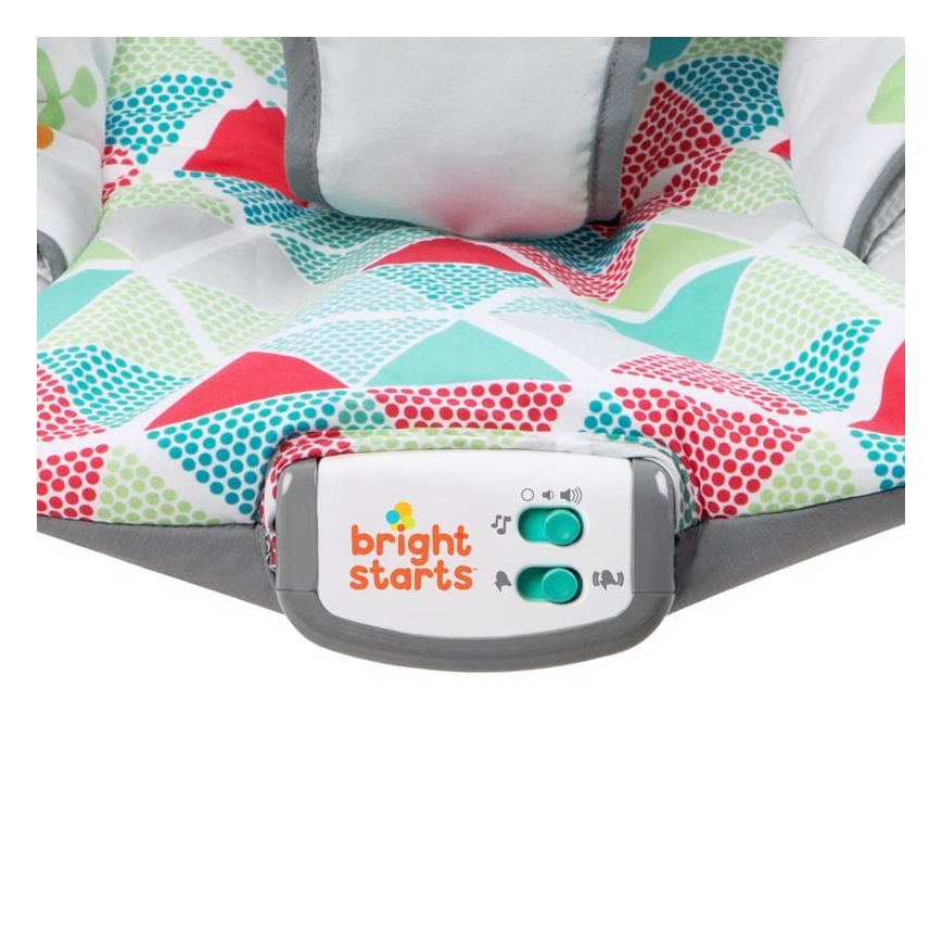 Bright Starts - Children's vibrating lounger with a melody TOUCAN TANGO