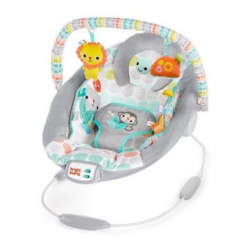 Bright Starts - Children's vibrating lounger with melody WHIMSICAL WILD