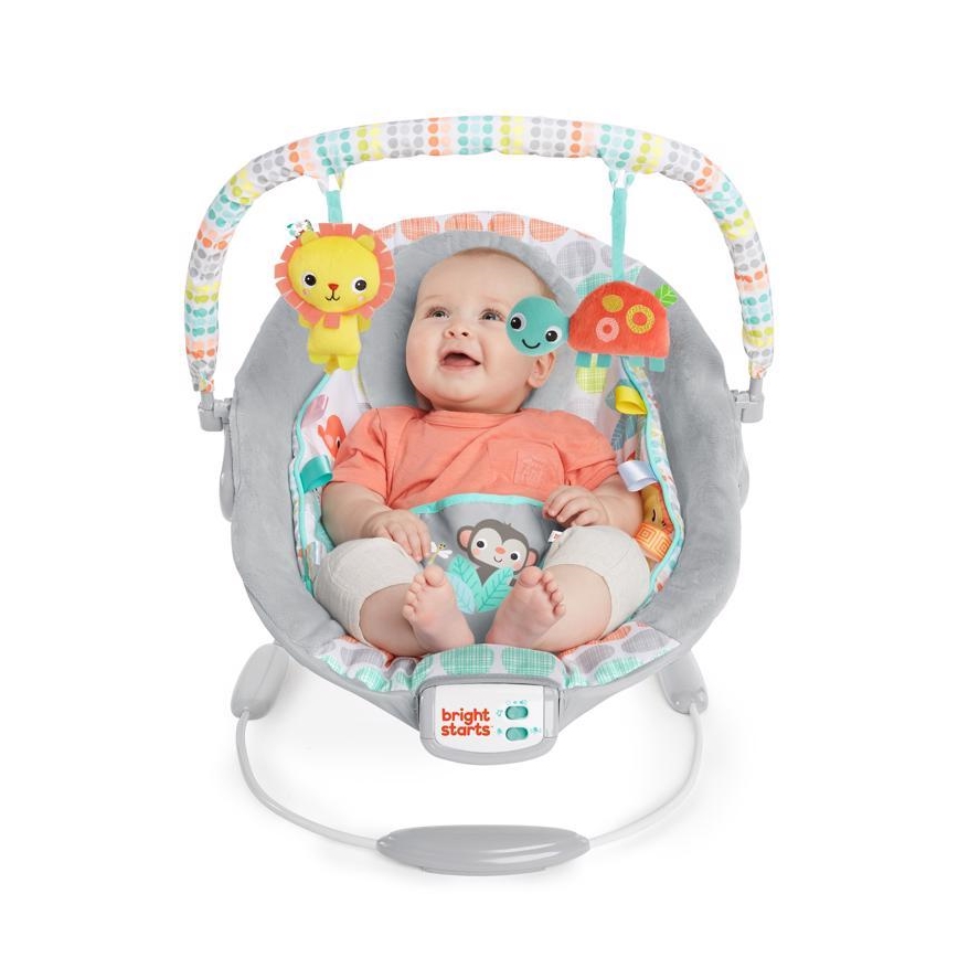 Bright Starts - Children's vibrating lounger with melody WHIMSICAL WILD