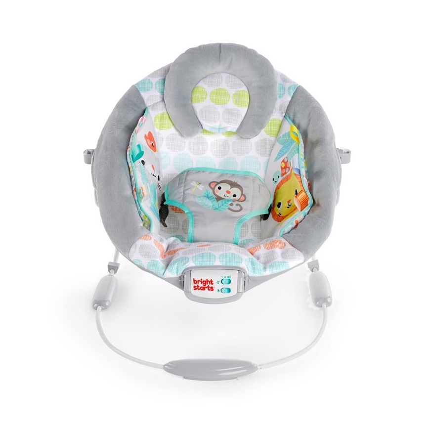 Bright Starts - Children's vibrating lounger with melody WHIMSICAL WILD