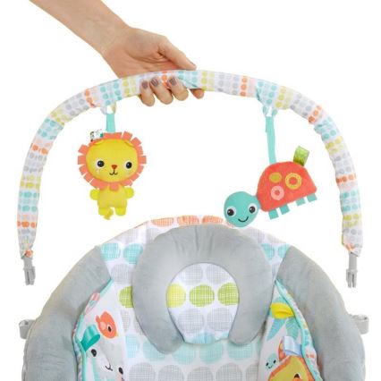 Bright Starts - Children's vibrating lounger with melody WHIMSICAL WILD