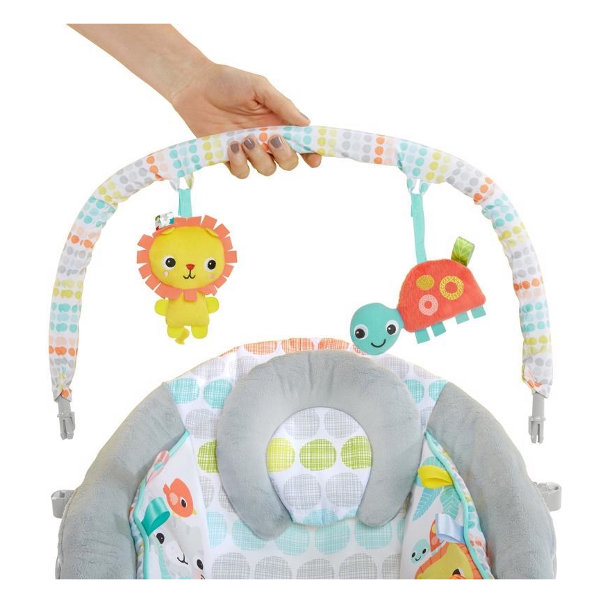 Bright Starts - Children's vibrating lounger with melody WHIMSICAL WILD