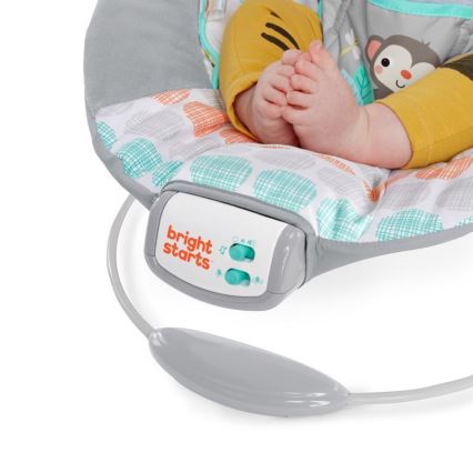 Bright Starts - Children's vibrating lounger with melody WHIMSICAL WILD