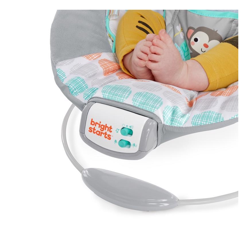 Bright Starts - Children's vibrating lounger with melody WHIMSICAL WILD
