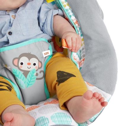 Bright Starts - Children's vibrating lounger with melody WHIMSICAL WILD