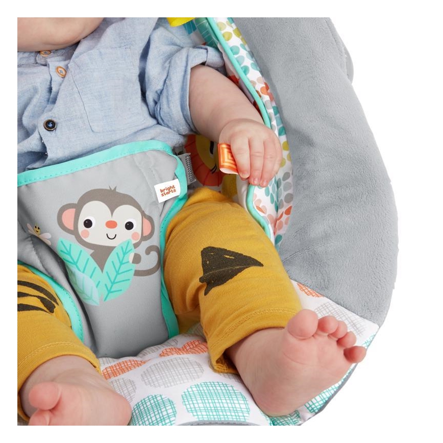Bright Starts - Children's vibrating lounger with melody WHIMSICAL WILD