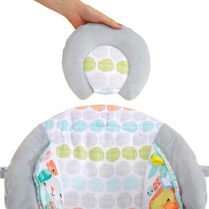 Bright Starts - Children's vibrating lounger with melody WHIMSICAL WILD