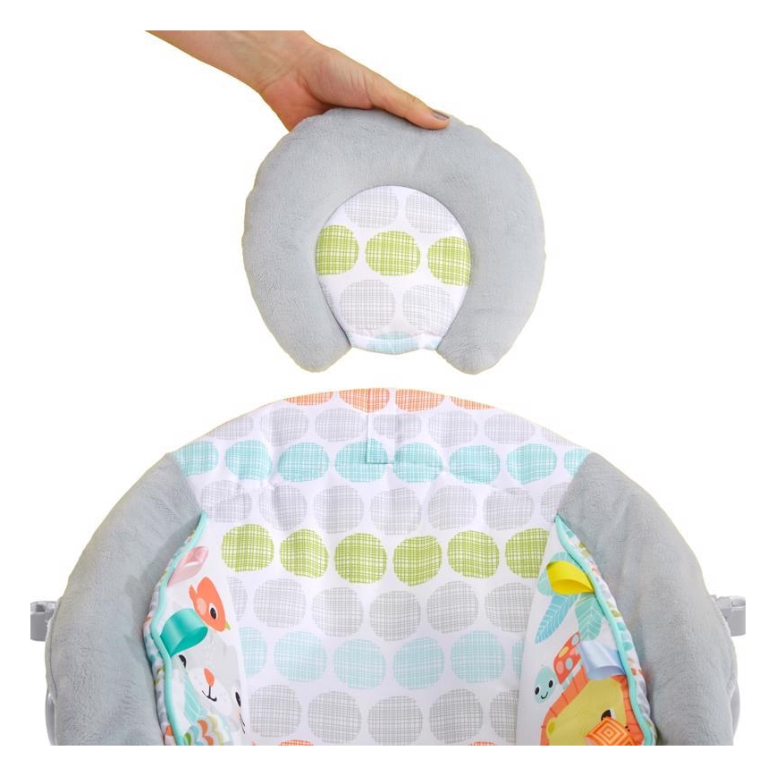 Bright Starts - Children's vibrating lounger with melody WHIMSICAL WILD