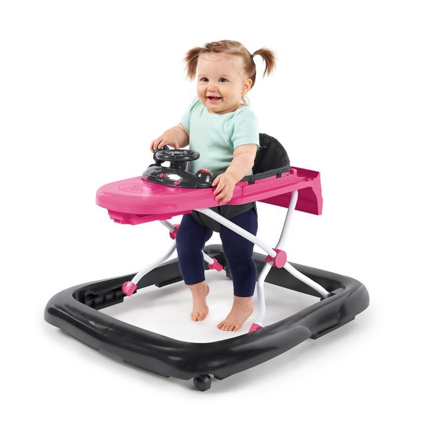 Bright Starts - FORD MUSTANG 3-in-1 Baby Walker, Pink