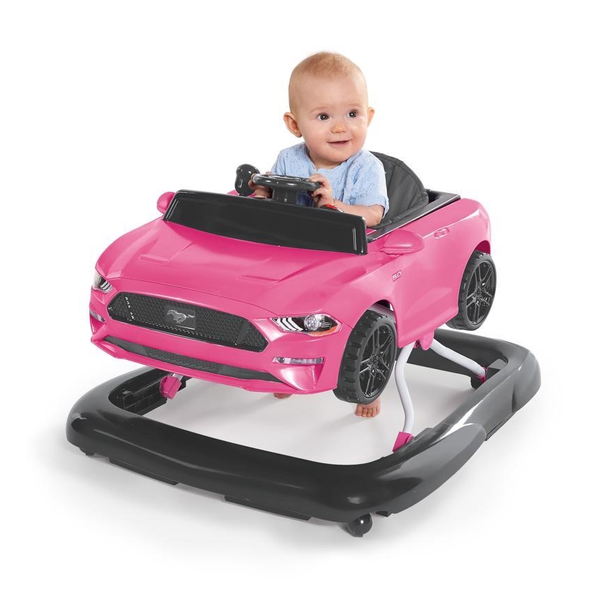 Bright Starts - FORD MUSTANG 3-in-1 Baby Walker, Pink