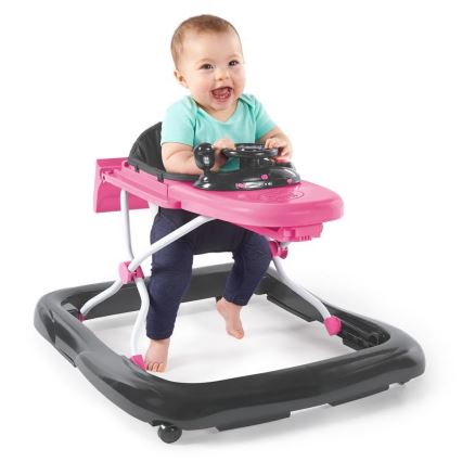 Bright Starts - FORD MUSTANG 3-in-1 Baby Walker, Pink