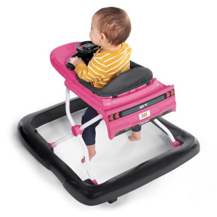 Bright Starts - FORD MUSTANG 3-in-1 Baby Walker, Pink