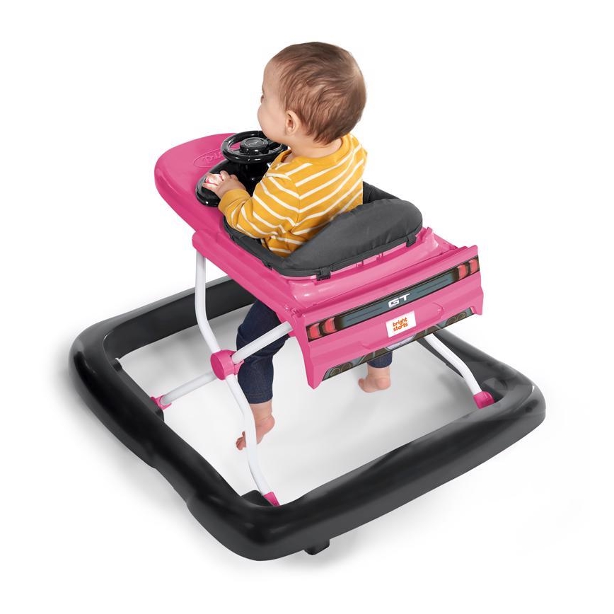 Bright Starts - FORD MUSTANG 3-in-1 Baby Walker, Pink