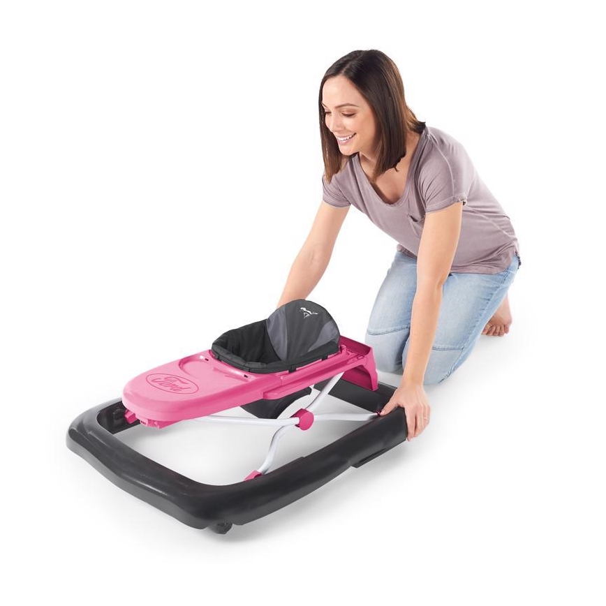 Bright Starts - FORD MUSTANG 3-in-1 Baby Walker, Pink