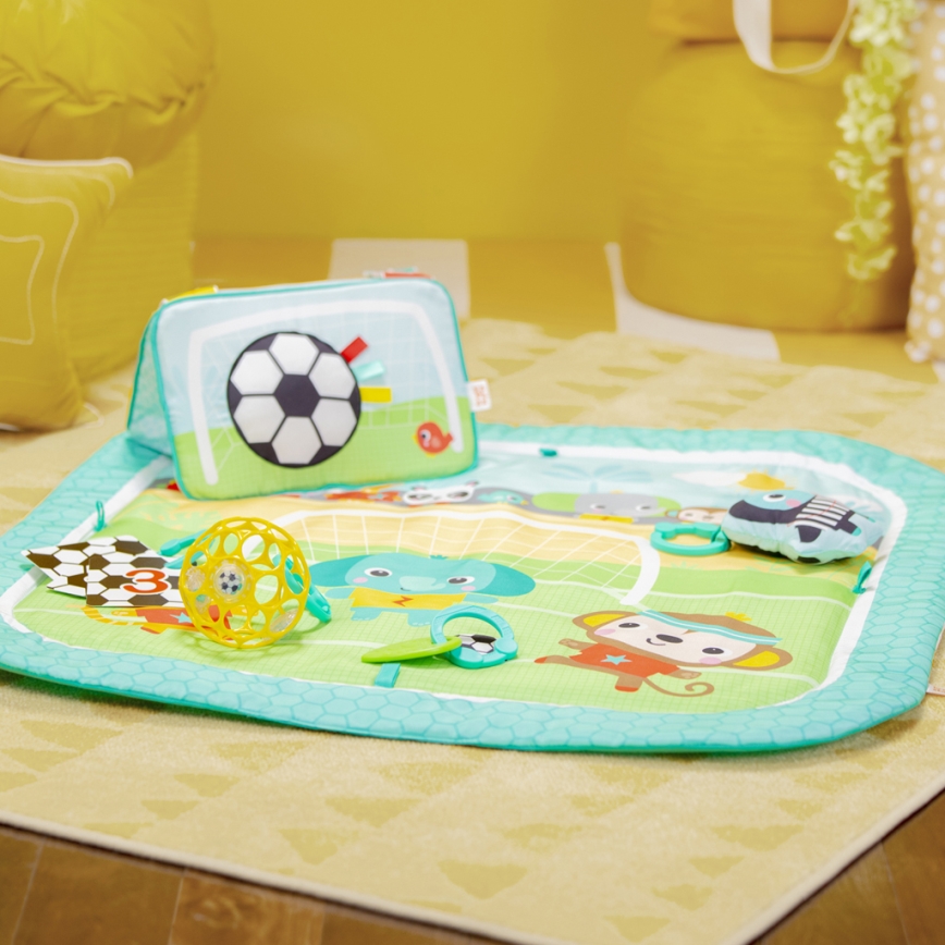 Bright Starts - OBALL GRIP & KICK Baby Play Mat 3xAA