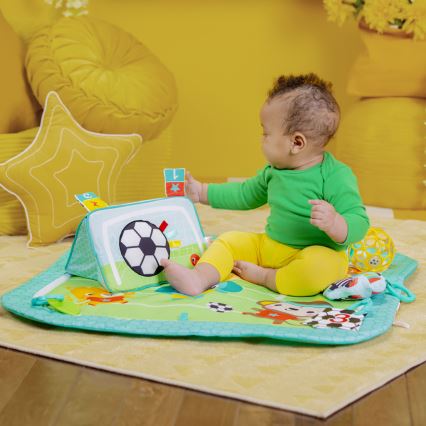 Bright Starts - OBALL GRIP & KICK Baby Play Mat 3xAA