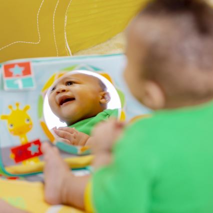 Bright Starts - OBALL GRIP & KICK Baby Play Mat 3xAA