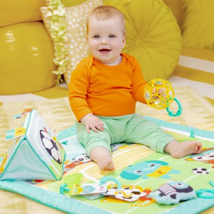 Bright Starts - OBALL GRIP & KICK Baby Play Mat 3xAA