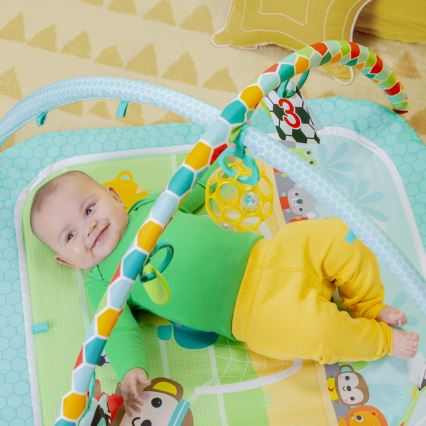 Bright Starts - OBALL GRIP & KICK Baby Play Mat 3xAA